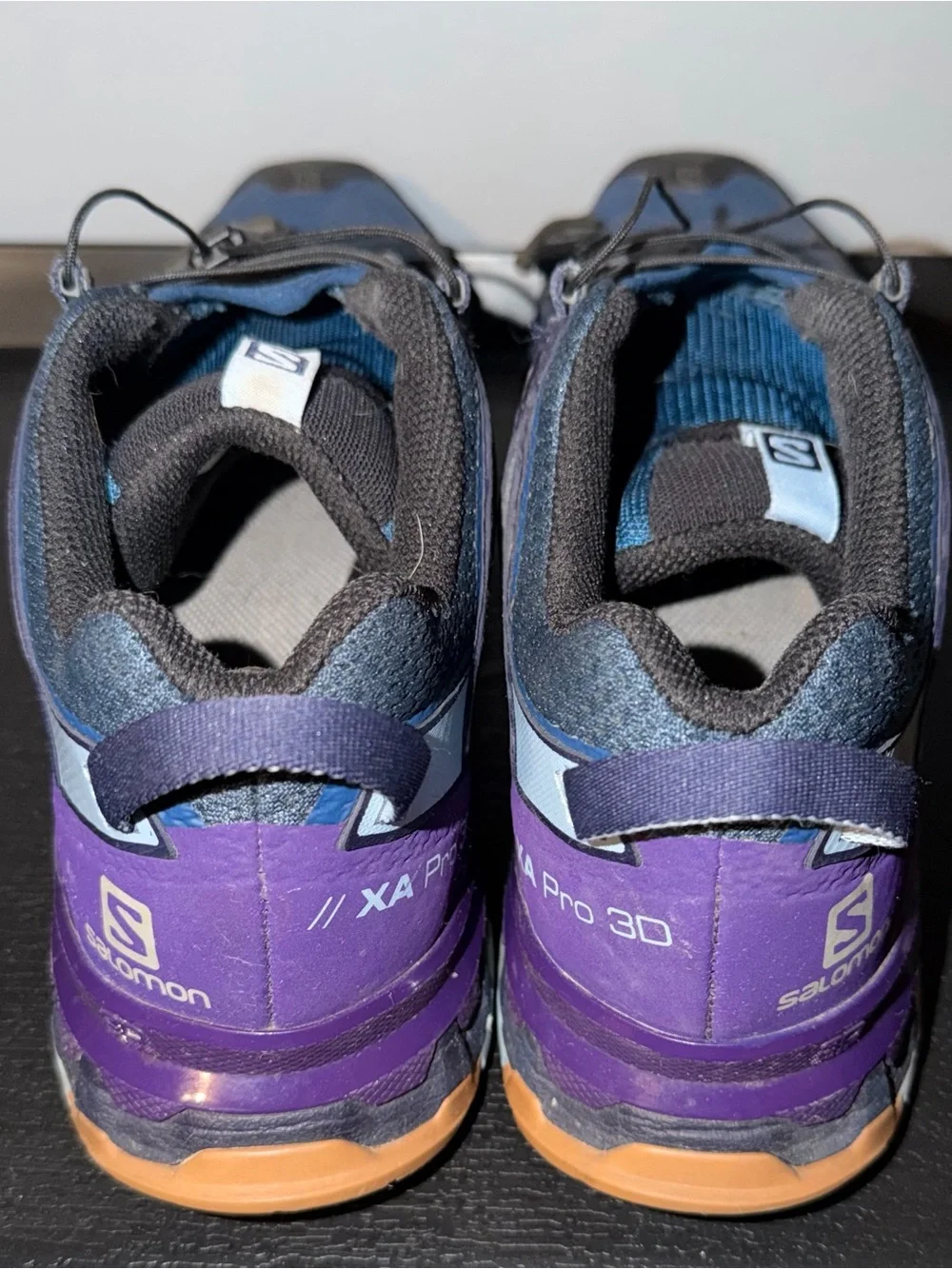 Salomon Navy Blue Purple Trail Running Shoes